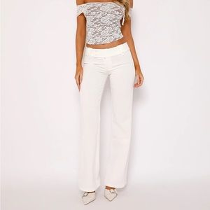 TIGER MIST WHITE KITTIE TWILL PANT - NWT